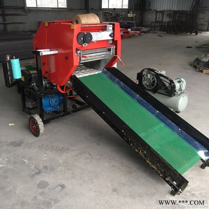 优民 牧草青贮打包机 青储打包机 全自动青贮打捆包膜机 稻草秸秆打捆机图8