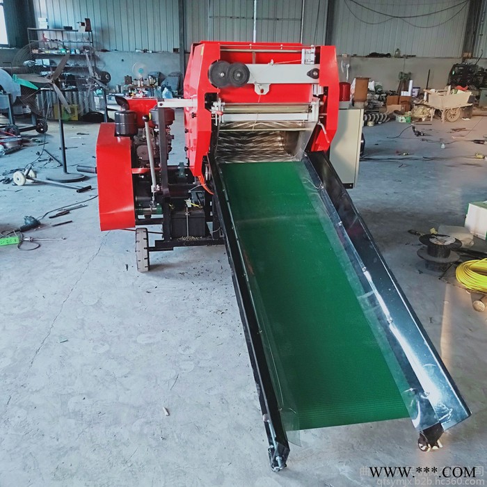 优民 牧草青贮打包机 青储打包机 全自动青贮打捆包膜机 稻草秸秆打捆机图7