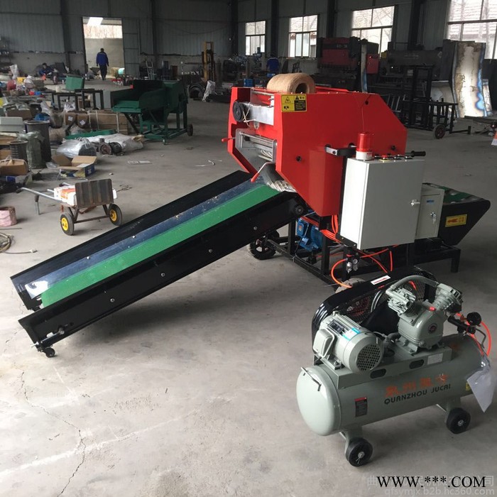 优民 牧草青贮打包机 青储打包机 全自动青贮打捆包膜机 稻草秸秆打捆机图4