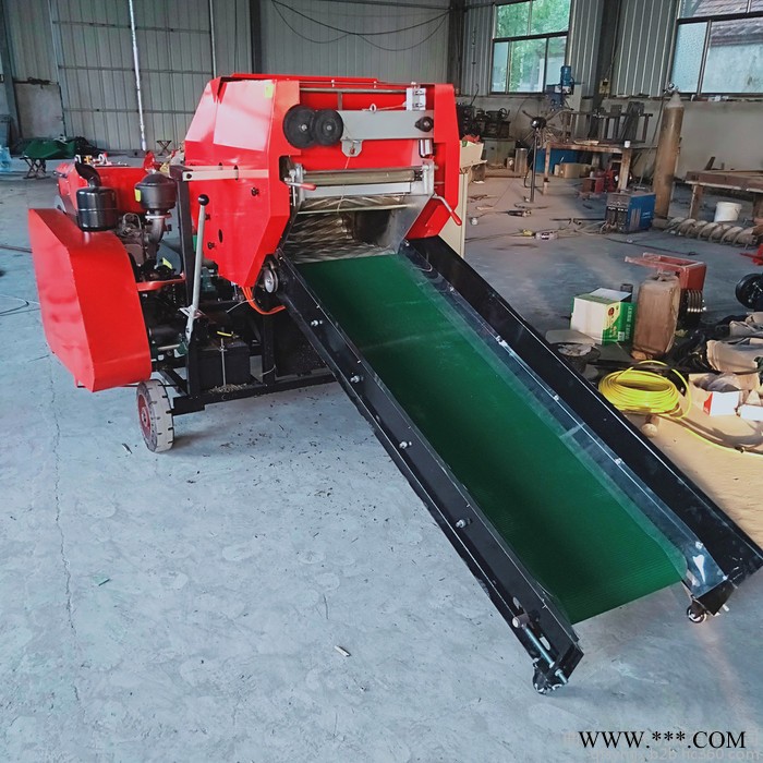 优民 牧草青贮打包机 青储打包机 全自动青贮打捆包膜机 稻草秸秆打捆机图6