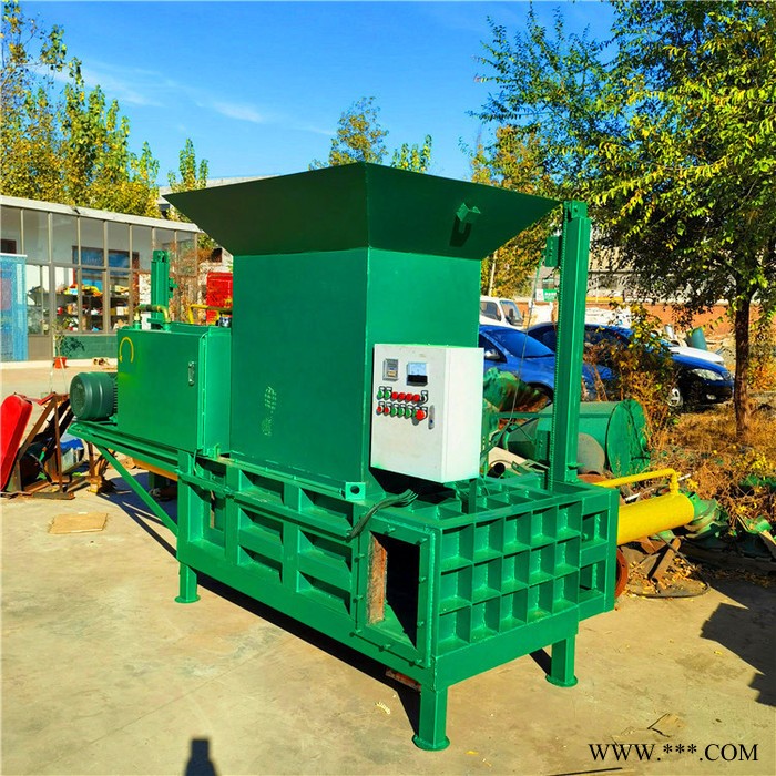 小型立式废纸压块机 青储秸秆打包机 全自动液压压块打包机图2