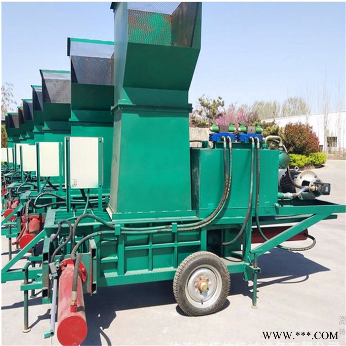 小型立式废纸压块机 青储秸秆打包机 全自动液压压块打包机图3