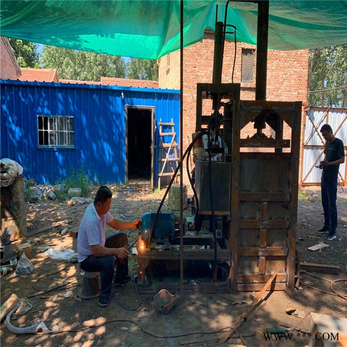 小型立式废纸压块机 青储秸秆打包机 全自动液压压块打包机图8