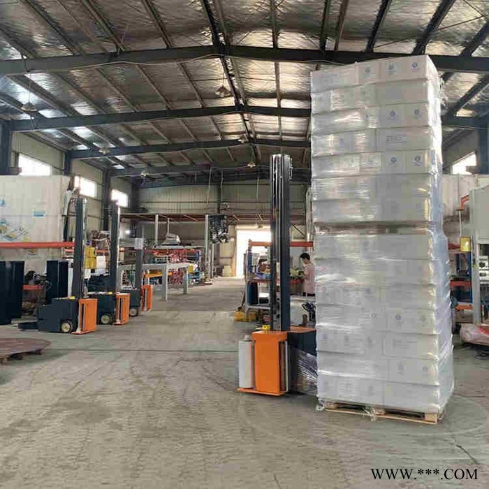 缠绕膜打包机 预拉伸自动缠绕膜机 托盘全自动打包 厂家图3