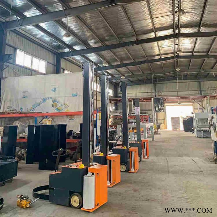 缠绕膜打包机 预拉伸自动缠绕膜机 托盘全自动打包 厂家图5