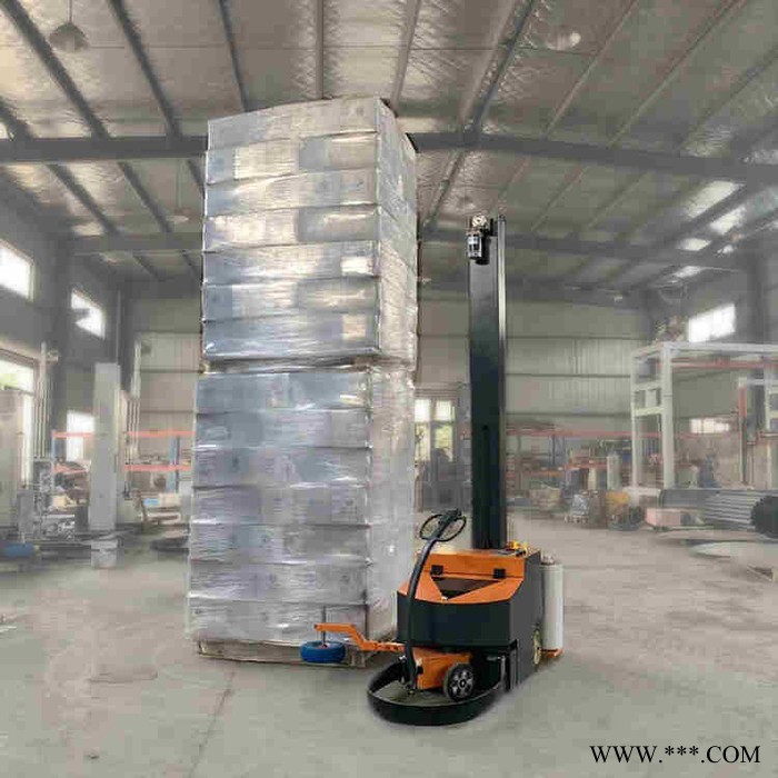 缠绕膜打包机 预拉伸自动缠绕膜机 托盘全自动打包 厂家图7