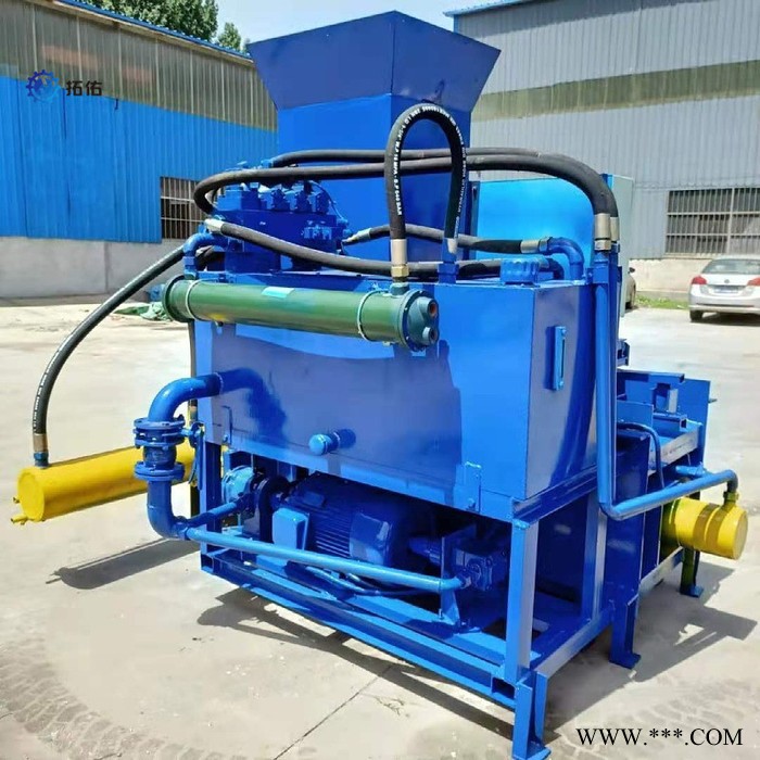 拓佑供应稻壳木糠压块机 ZYD-120卧式套袋打包机厂家图4