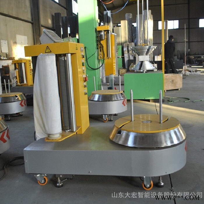 行李打包机 行李裹包机 预拉伸薄膜缠绕机 机场车站用 厂家定做图3