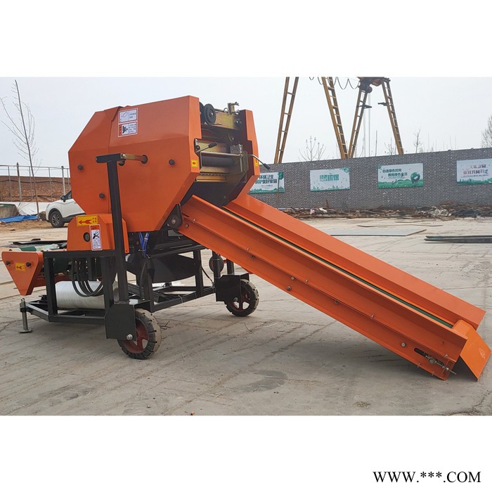 全自动秸秆打包机 畜牧养殖饲料包膜机 小型秸秆圆捆机 源头厂家图3