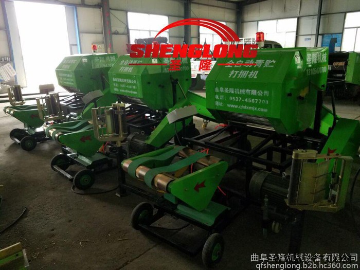 圣隆5552 青贮打包机 全自动秸秆饲料青贮打捆机价格图2