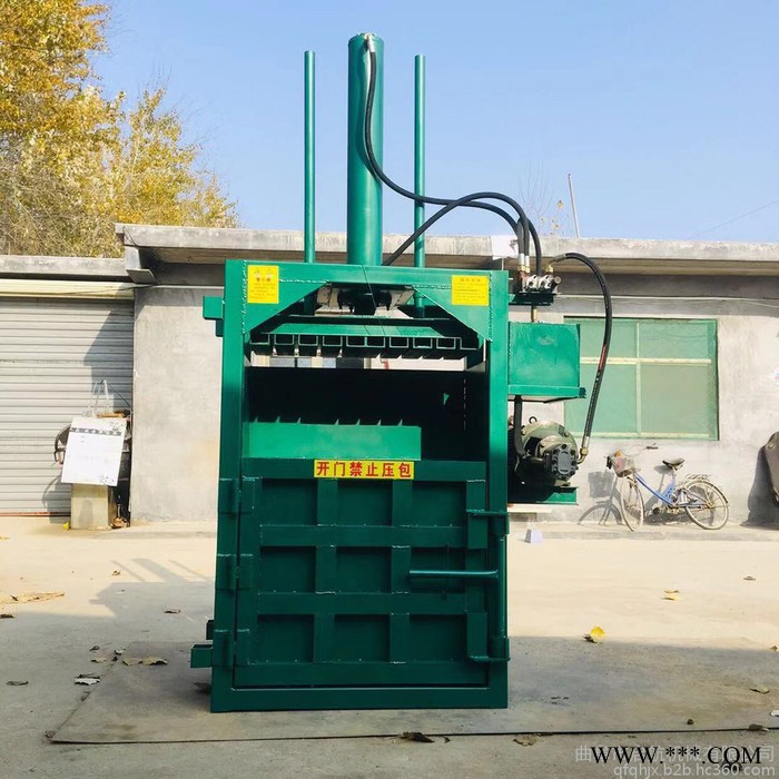 工厂废料下脚料打包机 10吨液压纸壳压块机 启航皮革余料打块机图5