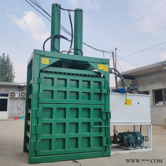 工厂废料下脚料打包机 10吨液压纸壳压块机 启航皮革余料打块机图6