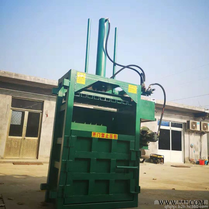 工厂废料下脚料打包机 10吨液压纸壳压块机 启航皮革余料打块机图2
