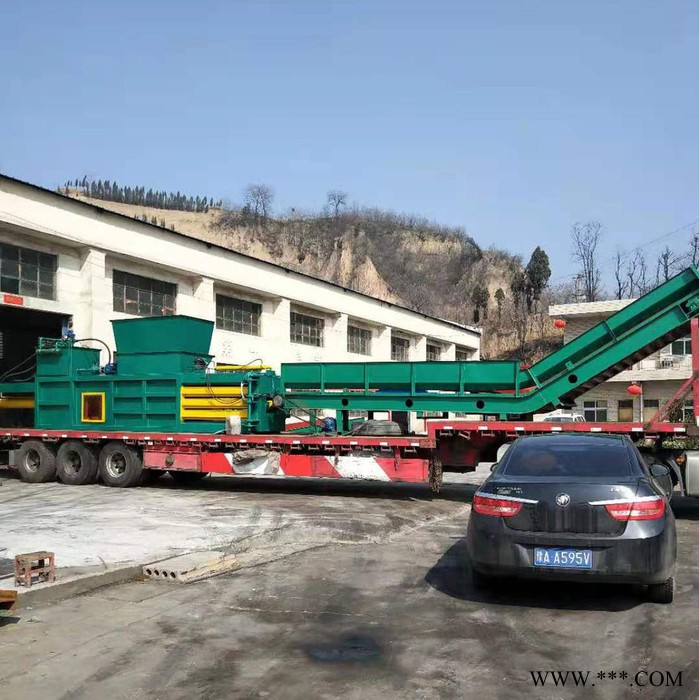 木屑包装机 卧式液压打包机 废纸板易拉罐编织袋泡沫包装机图5