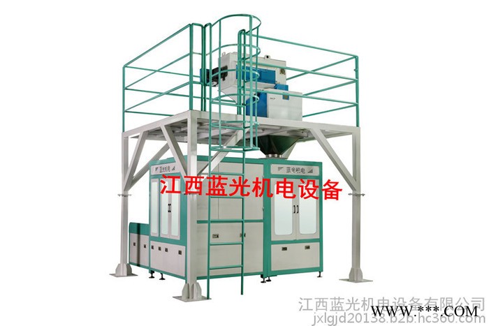 饲料全自动打包机打包秤 全自动上袋机 全自动套袋机 蓝光机电  全自动给袋机生产厂家图2