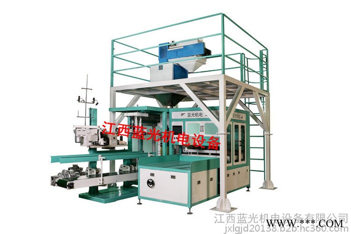 饲料全自动打包机打包秤 全自动上袋机 全自动套袋机 蓝光机电  全自动给袋机生产厂家图4