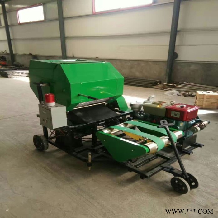 青贮秸秆打捆包膜机 青储饲料打包机 青贮打包机 青贮包膜打捆机 包膜机专用膜价格图2