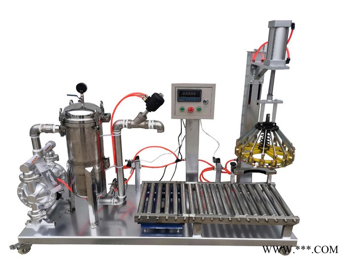 长春大安生产液体桶装打包机 液体包装机  涂料分装机械图5