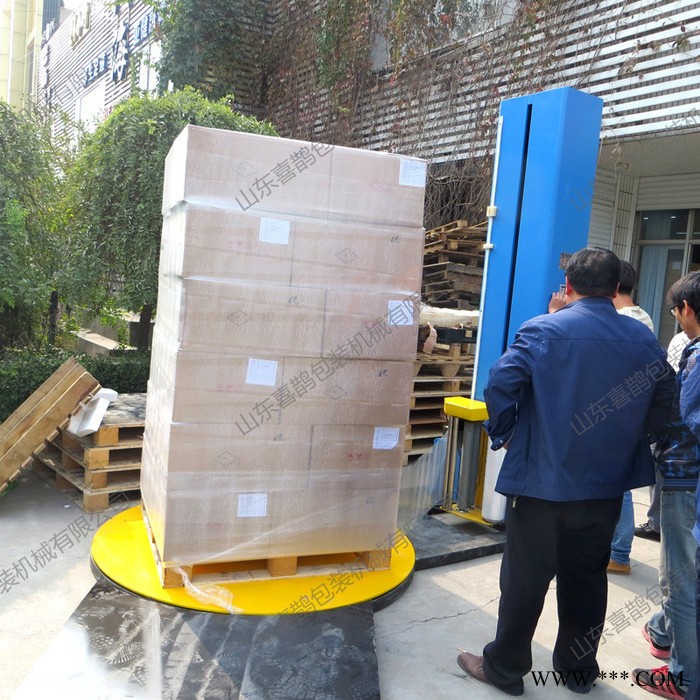 喜鹊TP1650F-M 饮料托盘缠绕包装机 饮料缠绕膜打包机 自动饮料托盘缠绕机图5