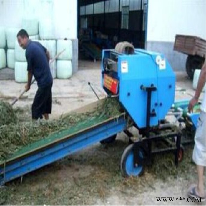 新款青储打捆包膜机价格 全自动青贮打捆机 牧草青储打包机 打捆包膜一体机生产厂家图5