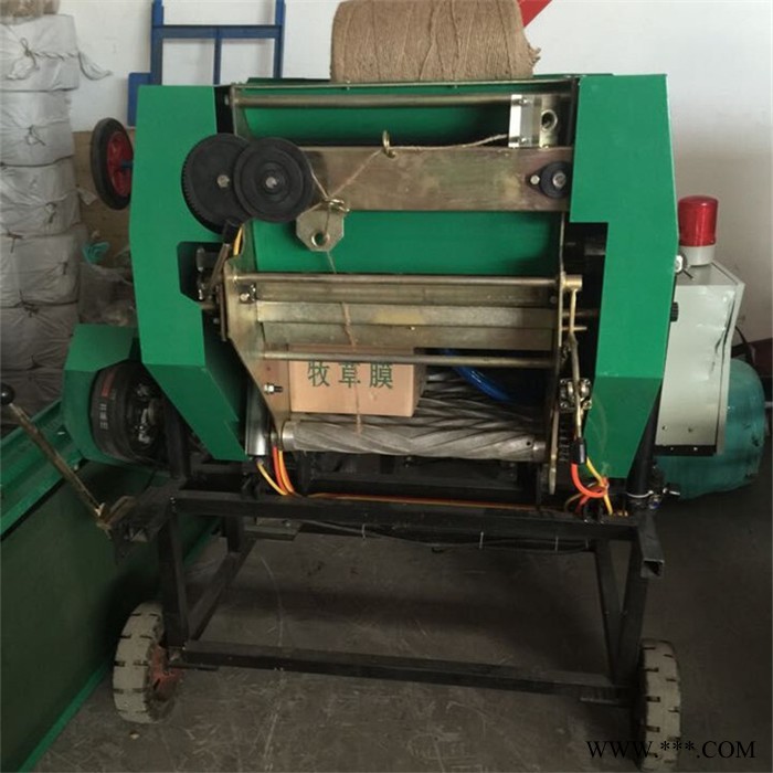 青储打捆包膜机 饲料青储打捆包膜机 青贮饲料打包机 鲜草青贮包膜打捆机生产厂家图2