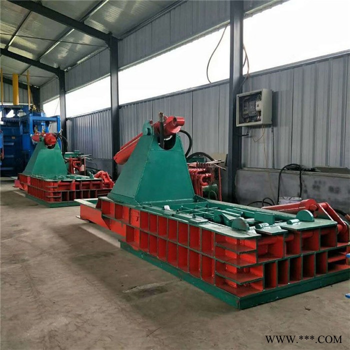 亨顺 易拉罐压块机 废铁碎料压块机 卧式铁皮打包机图4