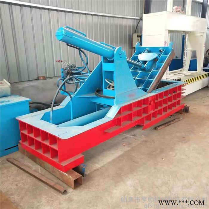 亨顺 易拉罐压块机 废铁碎料压块机 卧式铁皮打包机图3