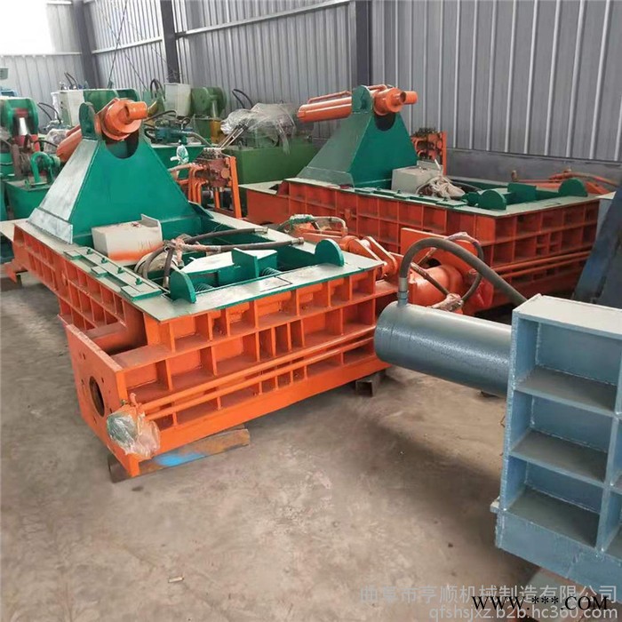 亨顺 易拉罐压块机 废铁碎料压块机 卧式铁皮打包机图6