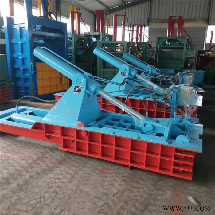 亨顺 易拉罐压块机 废铁碎料压块机 卧式铁皮打包机图7