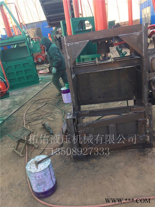 拓佑ZYD-80 纸皮液压打包机 秸秆液压打包机 金属液压打包机 编织袋液压打包机 厂家上门安装图8