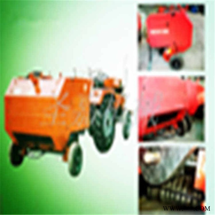 小麦秸秆打捆机厂家 行走式麦草打捆机 拖拉机牵引式圆捆打捆机  牧草打包机图3