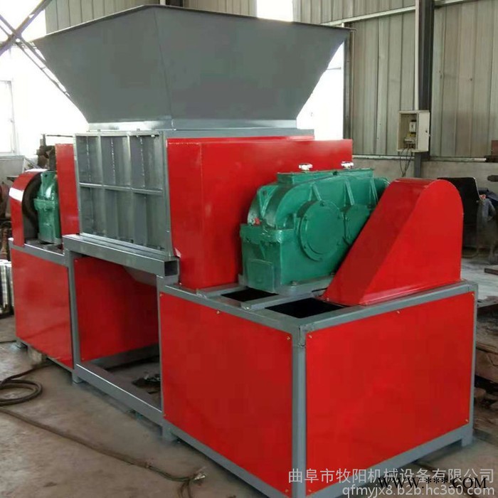 巩义金属双轴撕碎机 废金属轮胎撕碎机 吨包袋编织袋撕碎机图7