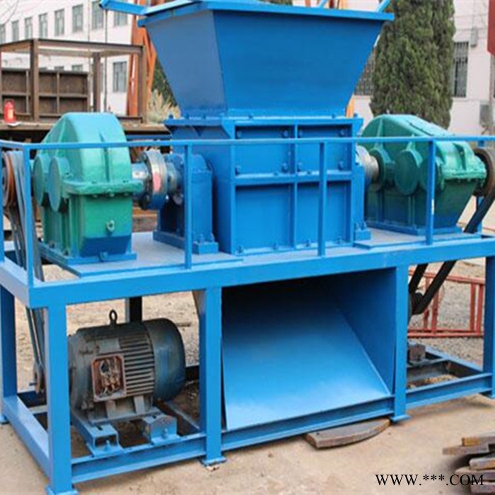 巩义金属双轴撕碎机 废金属轮胎撕碎机 吨包袋编织袋撕碎机图6