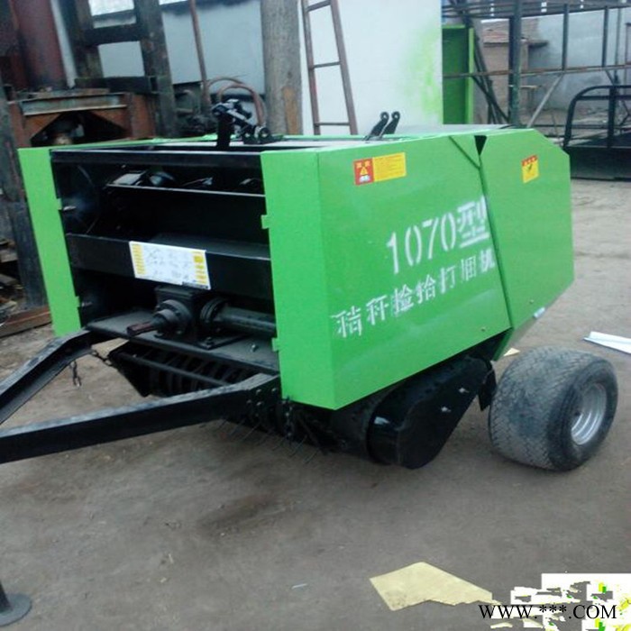 万轮** 站立到付秸秆捡拾粉碎打捆机 秸秆草料打包机 全自动不同宽幅秸秆粉碎圆捆机 不易散捆青贮打捆机图4