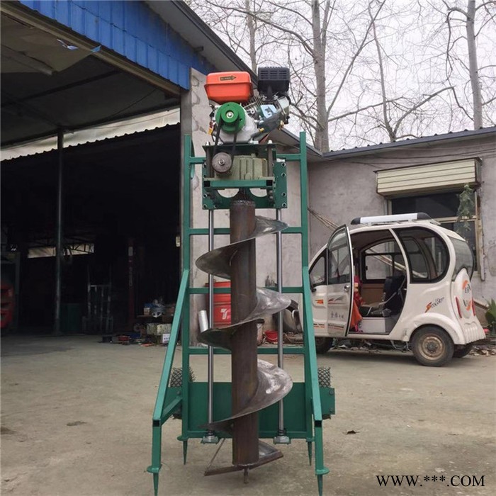 双人植树挖坑机 便携式土地打眼机 钻眼机图2