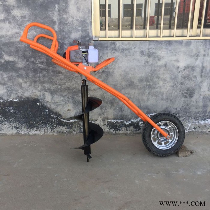 双人植树挖坑机 便携式土地打眼机 钻眼机图8
