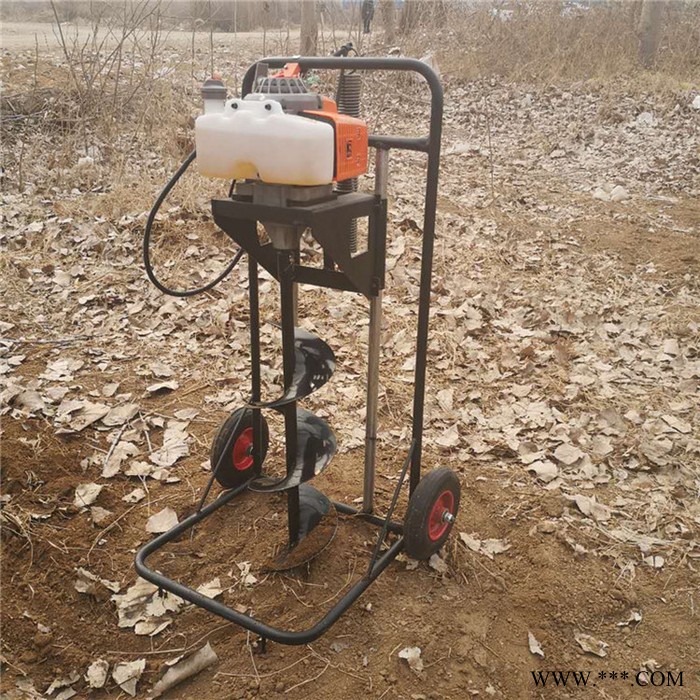 双人植树挖坑机 便携式土地打眼机 钻眼机图4