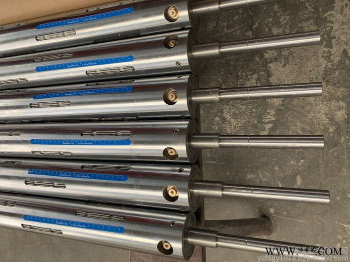 【鸿涛辊业】可定制1-12寸分条机打包机配件凸键式气胀轴（键条式）生产厂家图2
