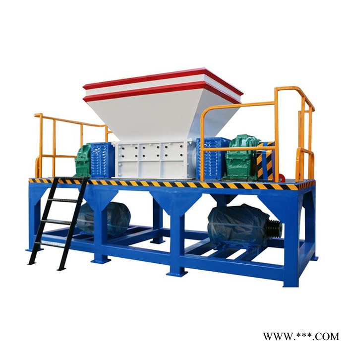 双轴废金属撕碎机 轻薄塑料吨包袋撕碎机 铁刨花铁屑钢削粉碎机图3
