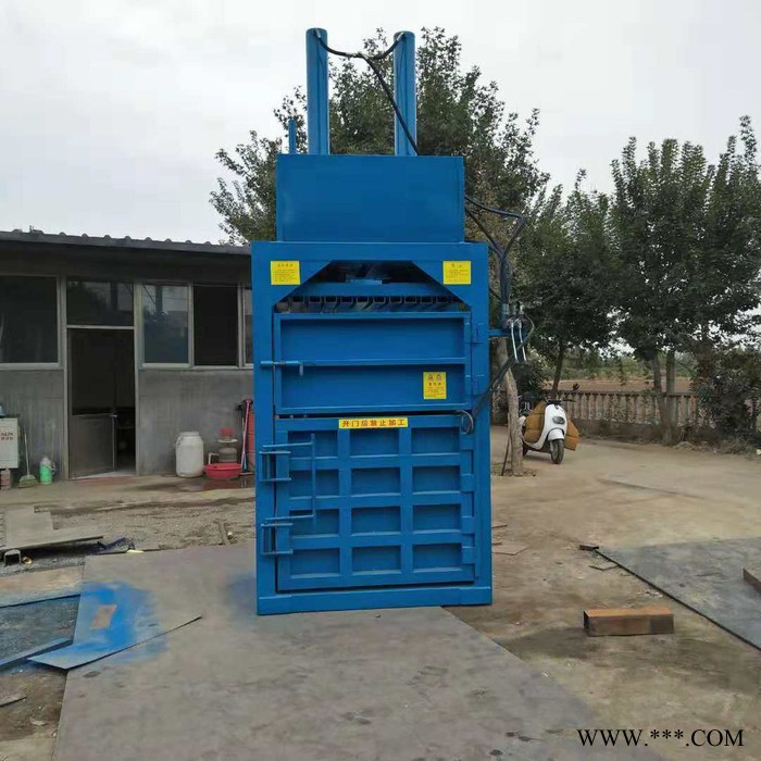 鸿威HW-160 废金属打包机 废品厂废品废料易拉罐压块机 废纸编织袋废铁皮液压打包机图7