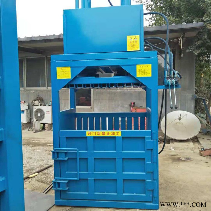 鸿威HW-160 废金属打包机 废品厂废品废料易拉罐压块机 废纸编织袋废铁皮液压打包机图2