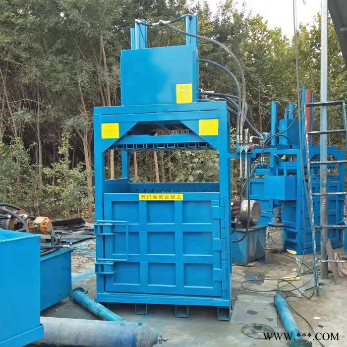 鸿威HW-160 废金属打包机 废品厂废品废料易拉罐压块机 废纸编织袋废铁皮液压打包机图8