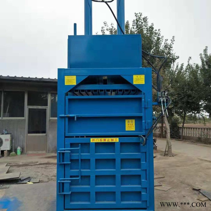 鸿威HW-160 废金属打包机 废品厂废品废料易拉罐压块机 废纸编织袋废铁皮液压打包机图6