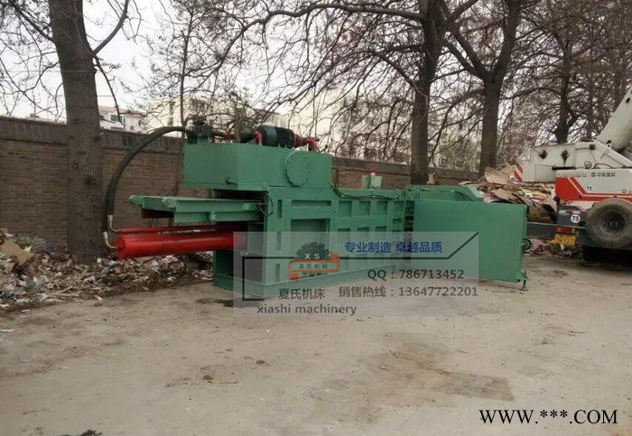 全自动卧式打包机、液压打包机、纸皮打包机 YB4-125T 夏氏机床图2