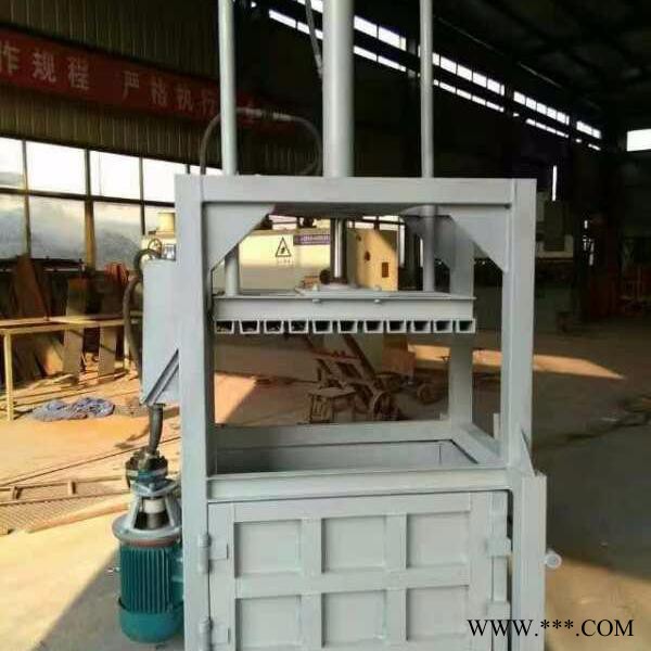 世久SJ-2017 废纸打包机 液压半自动立式打包机 60吨大吨位定制金属 纸箱 服装 铁屑 棉花 废料打包机图2