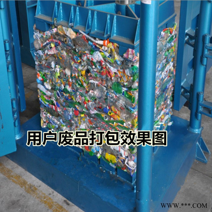 世久SJ-2017 废纸打包机 液压半自动立式打包机 60吨大吨位定制金属 纸箱 服装 铁屑 棉花 废料打包机图6