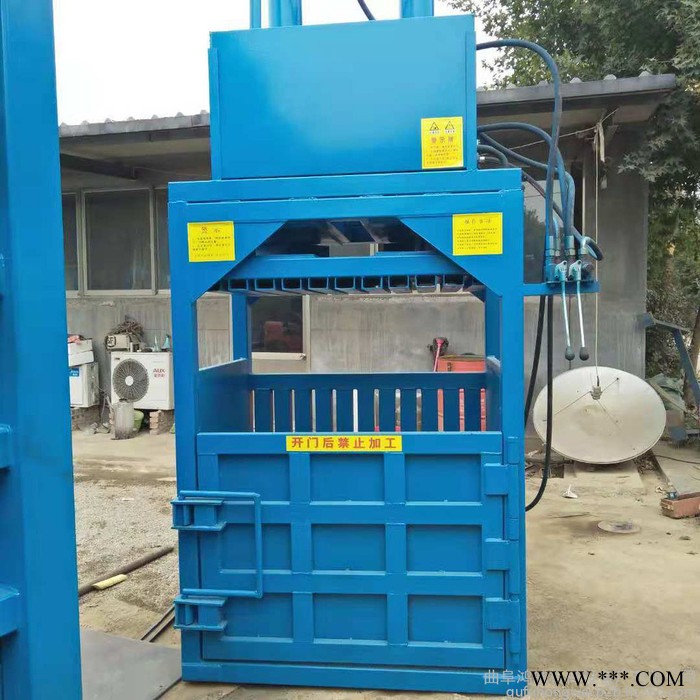 鸿威HW-100废纸打包机 金属塑料瓶易拉罐打包机现货 木皮中草药秸秆服装打包机图8