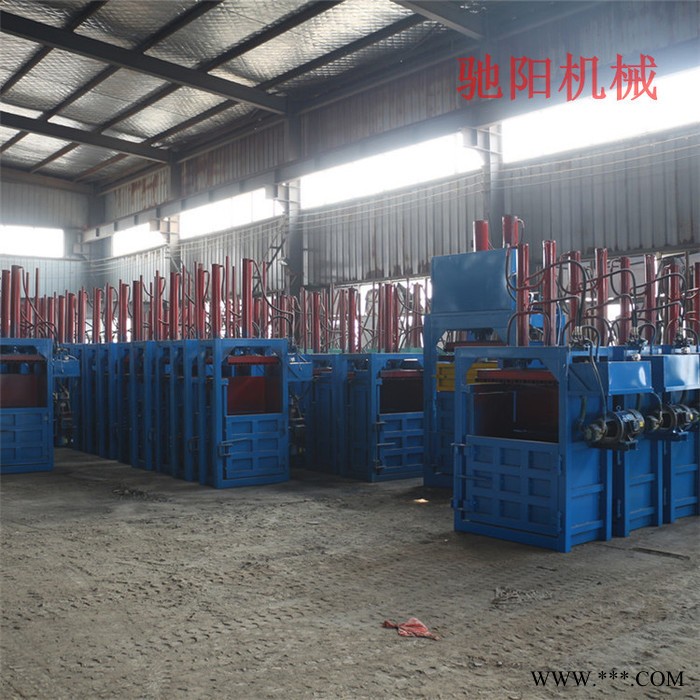 驰阳牌CY-30甜叶菊打包机 废纸液压打包机压块机 海绵下脚料打包机图5