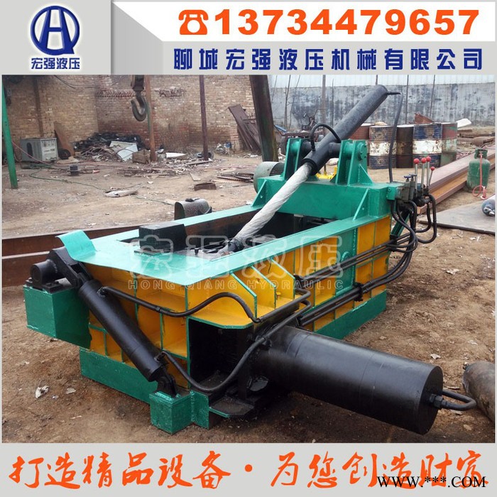 更专业技术 废金属打包机械设备侧翻包置换金属液压打包机图4