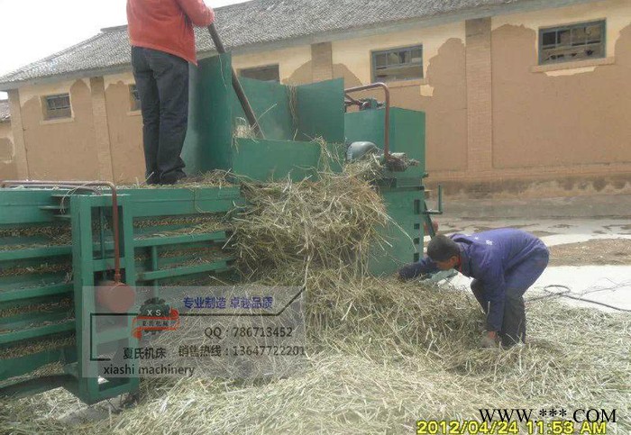 稻草打包机、卧式打包机、卧式稻草打包机、XS1-40T秸秆打包机图3